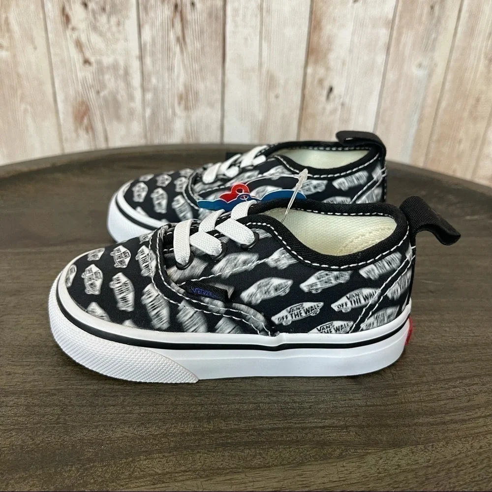 Vans Authentic Blur Elastic Lace Sneaker Size 4.5 Toddler